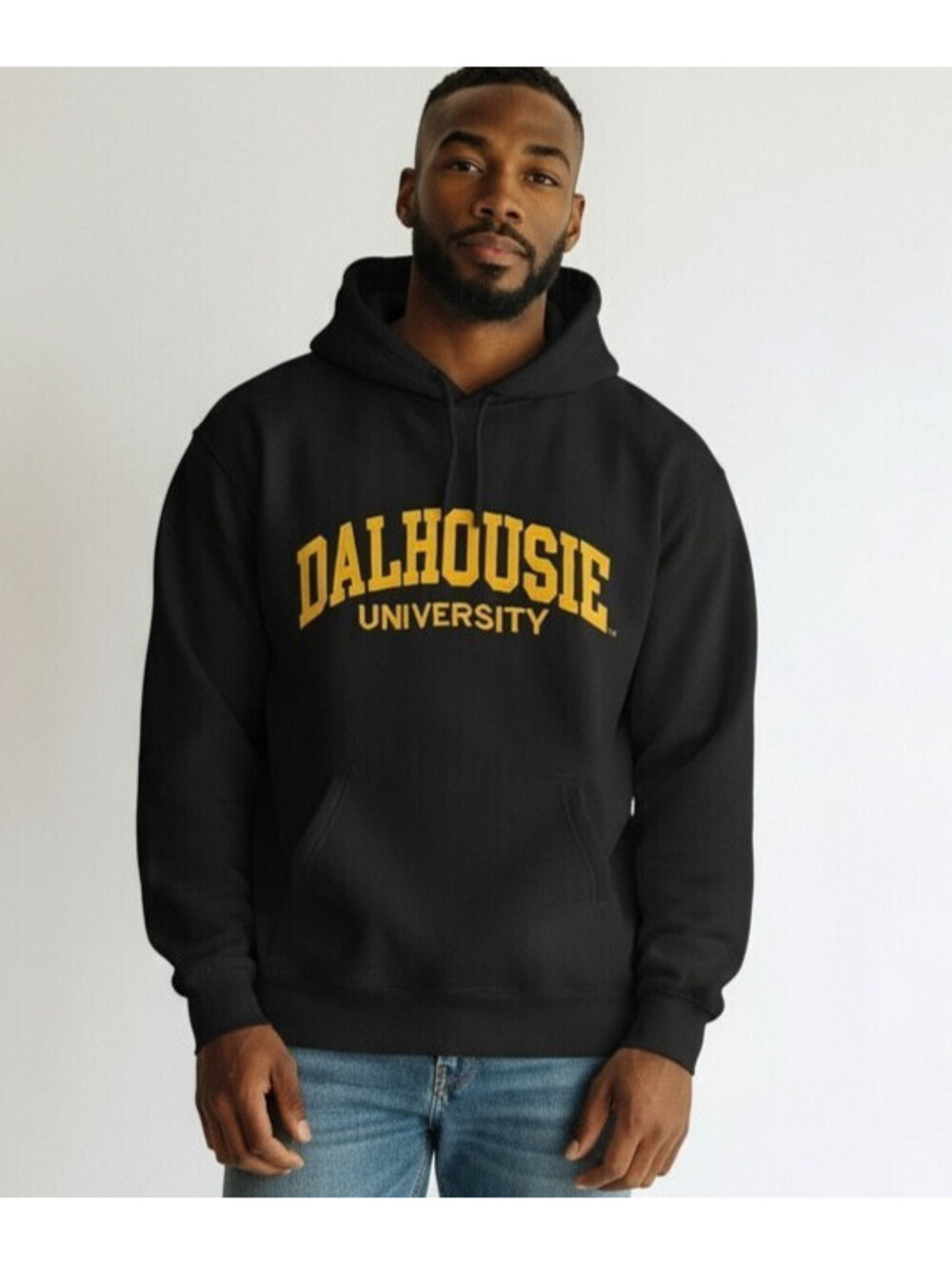 Dalhousie University Hoodie Black Sz Men's L Embroidered Varsity Collection